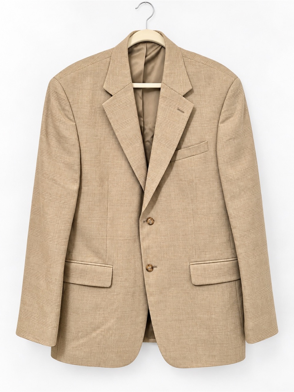 Oscar de la Renta Beige Textured Sport Coat
